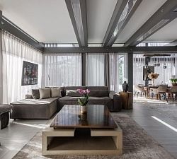 10734 КП Новорижский. Стильный современный коттедж с элементами ЭКО-стиля