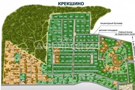 Купить участок в коттеджном поселоке Крекшино