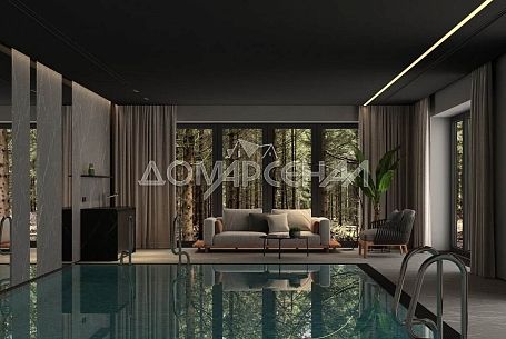 Купить коттедж в КП 10888 Рожновка. Современный коттедж на лесном участке