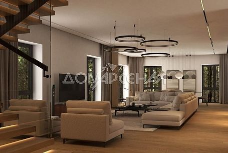 КП 10888 Рожновка. Современный коттедж на лесном участке Новая Москва