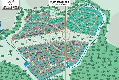 Купить участок в коттеджном поселоке Мартемьяново