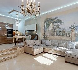 11550 ЖК Дубровка. Меблированный таунхаус в классической отделке